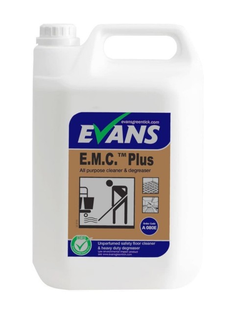 Evans EMC Plus Safety Floor Cleaner 2 x 5lt Hygiene